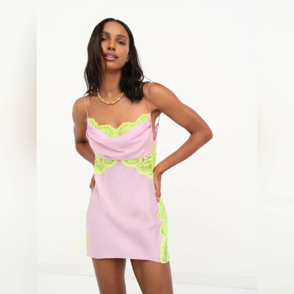 🍾 2xs HP 🥂 💜 For Love and Lemons Silky Slip Dress 💜 - Picture 2 of 16